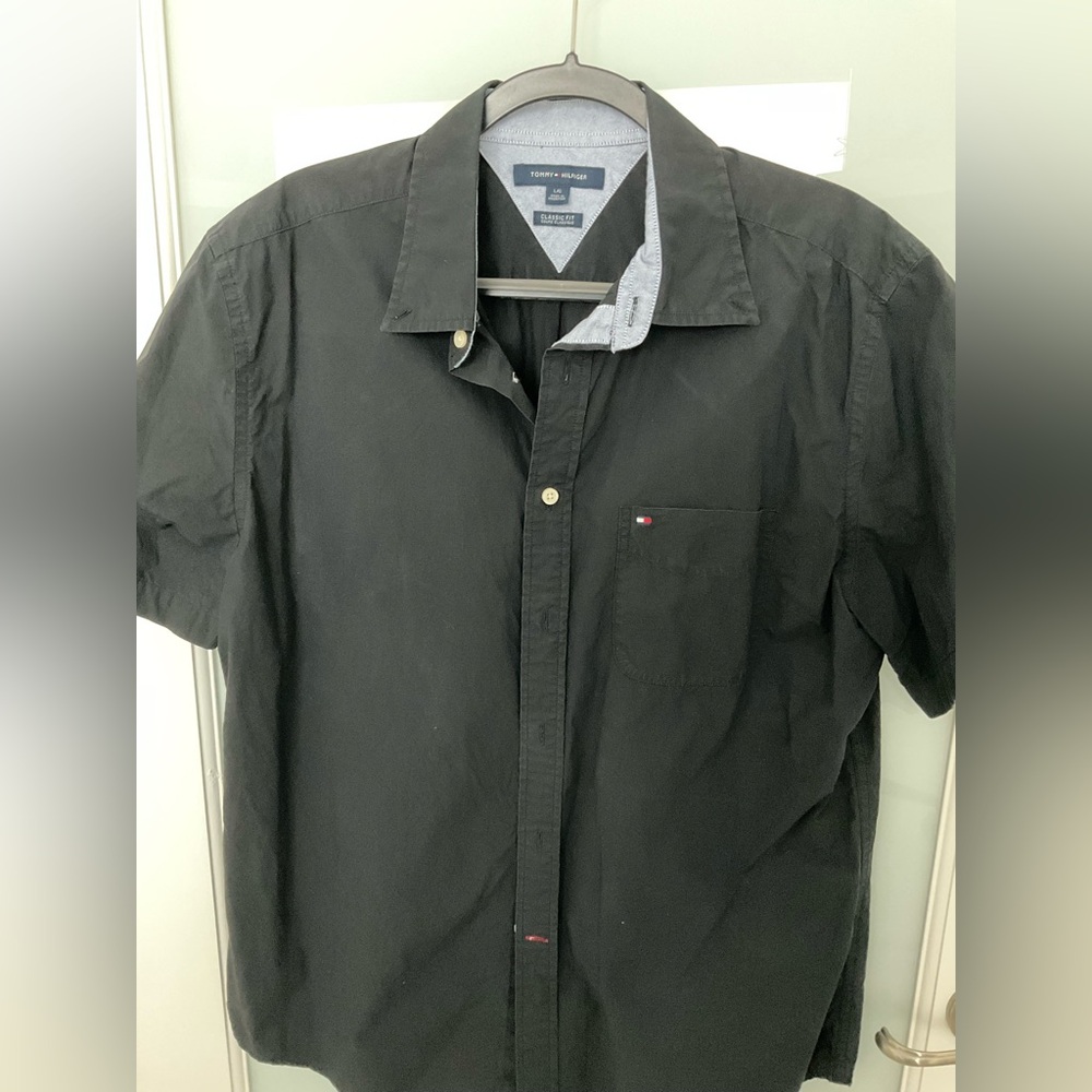 Black Tommy Hilfiger Button down shirt